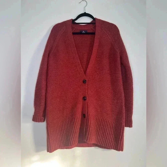 GAP Sweaters - Gap Wool Blend Chunky Knit Oversized Button Front Cardigan Sweater Sz M